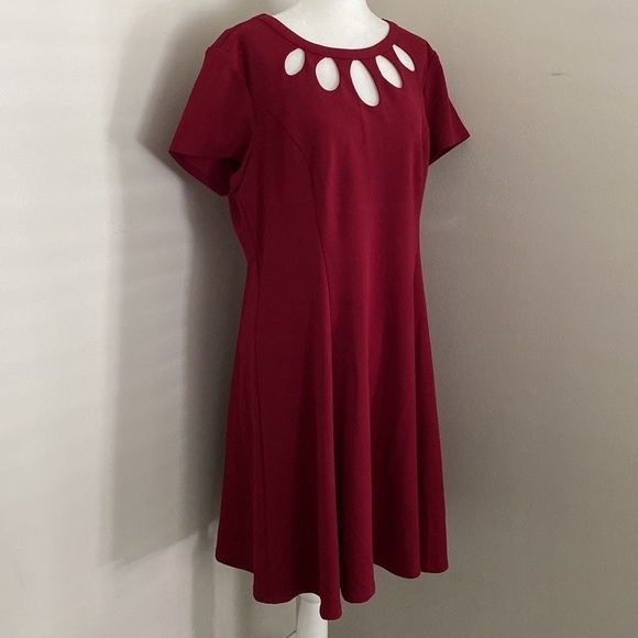 NWT Alyx maroon A-line dress - Picture 4 of 6
